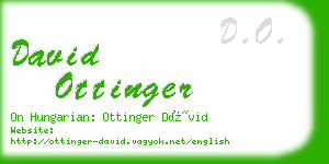 david ottinger business card